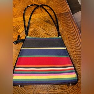 Colorful Striped Handbag